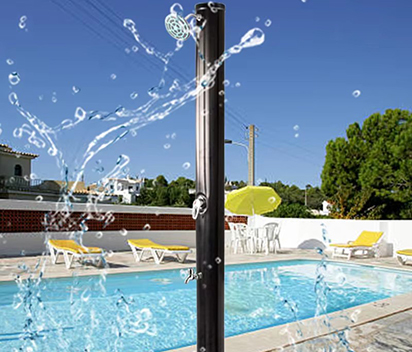 Pool Solar Shower is a union of grace and functionality for the outdoors